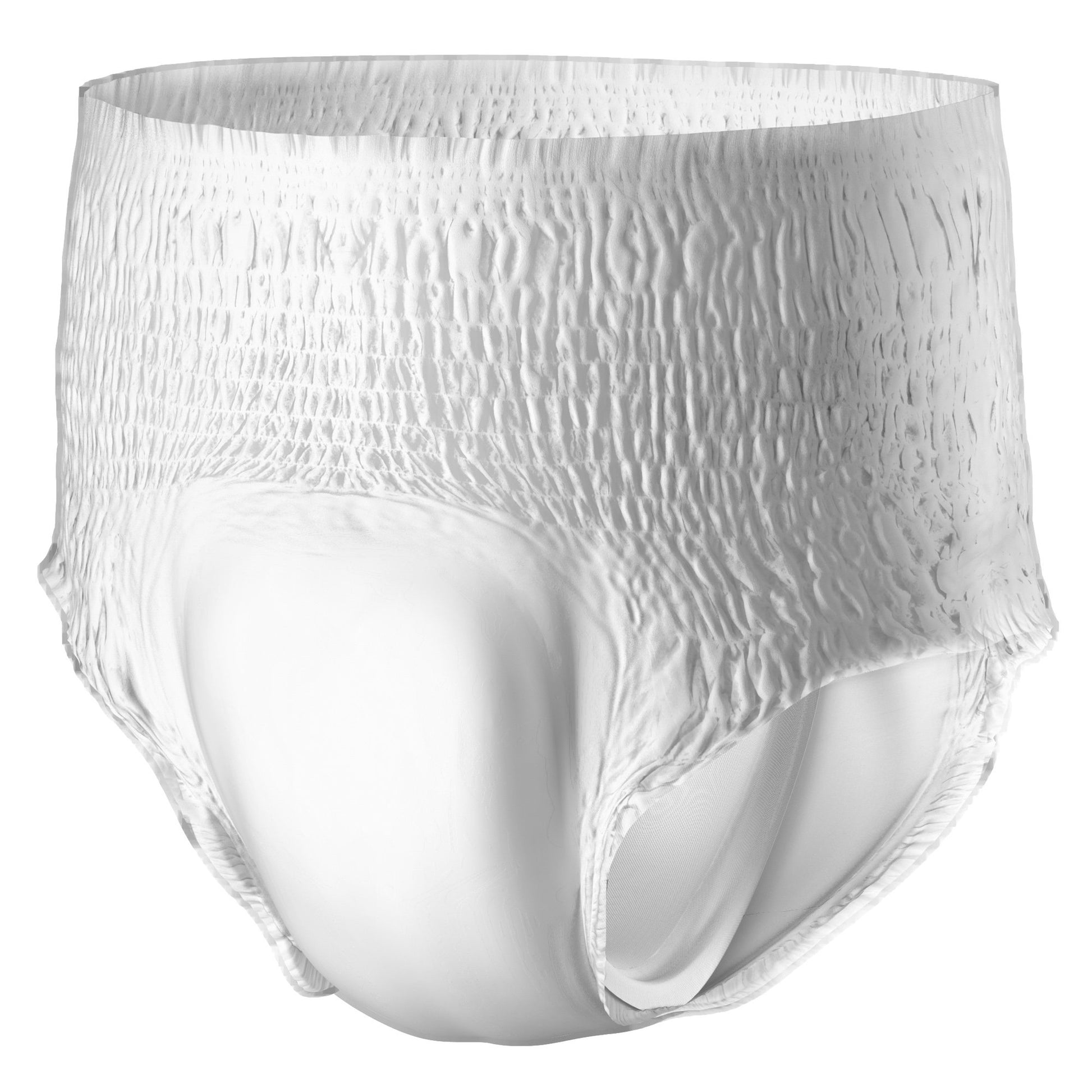 White textured underwear on a white background