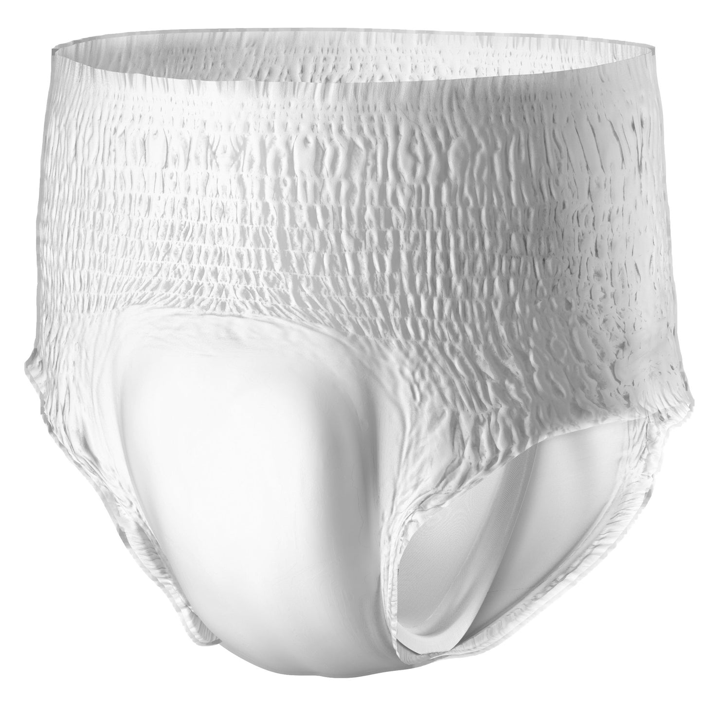 White men's underwear on a white background