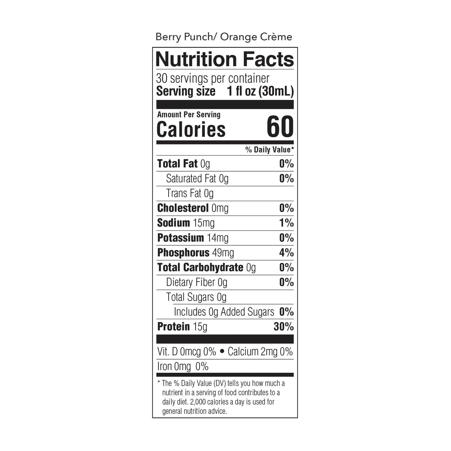 nutritional facts for prosource