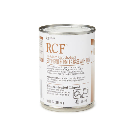 RCF no added carbohydrate soy infant formula base can on a white background