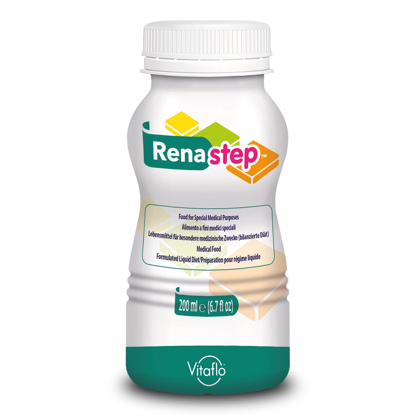 Renastep bottle with Vitaflo branding on a white background