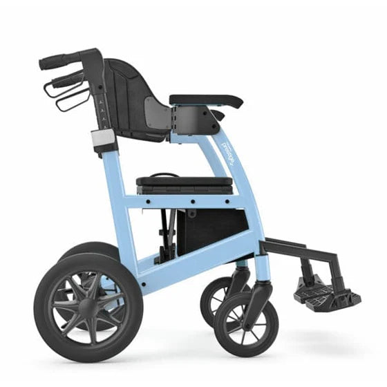 sky blue rollator side view