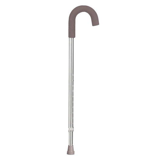 silver round handle cane