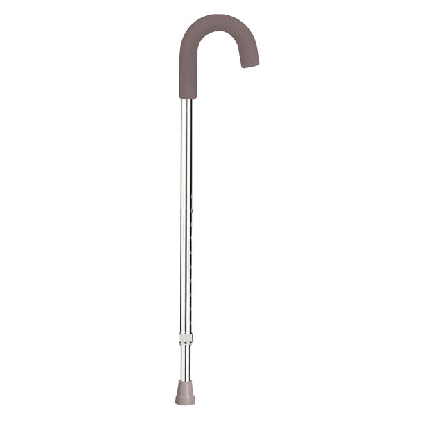 silver round handle cane