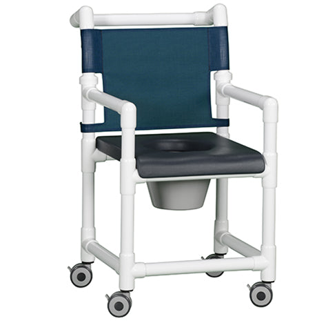 DELUXE CLOSED FRONT SHOWER CHAIR COMMODE, TALL