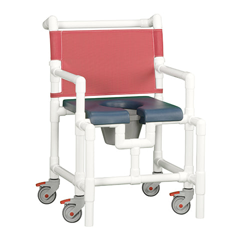 MIDSIZE DELUXE SHOWER CHAIR COMMODE