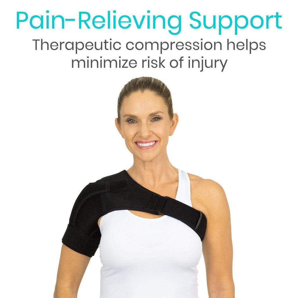 Shoulder Support Brace with Compression Pad - Adjustable for Rotator Cuff