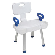 shower chair with blue handles