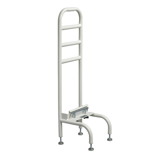 White shower support ladder on a white background