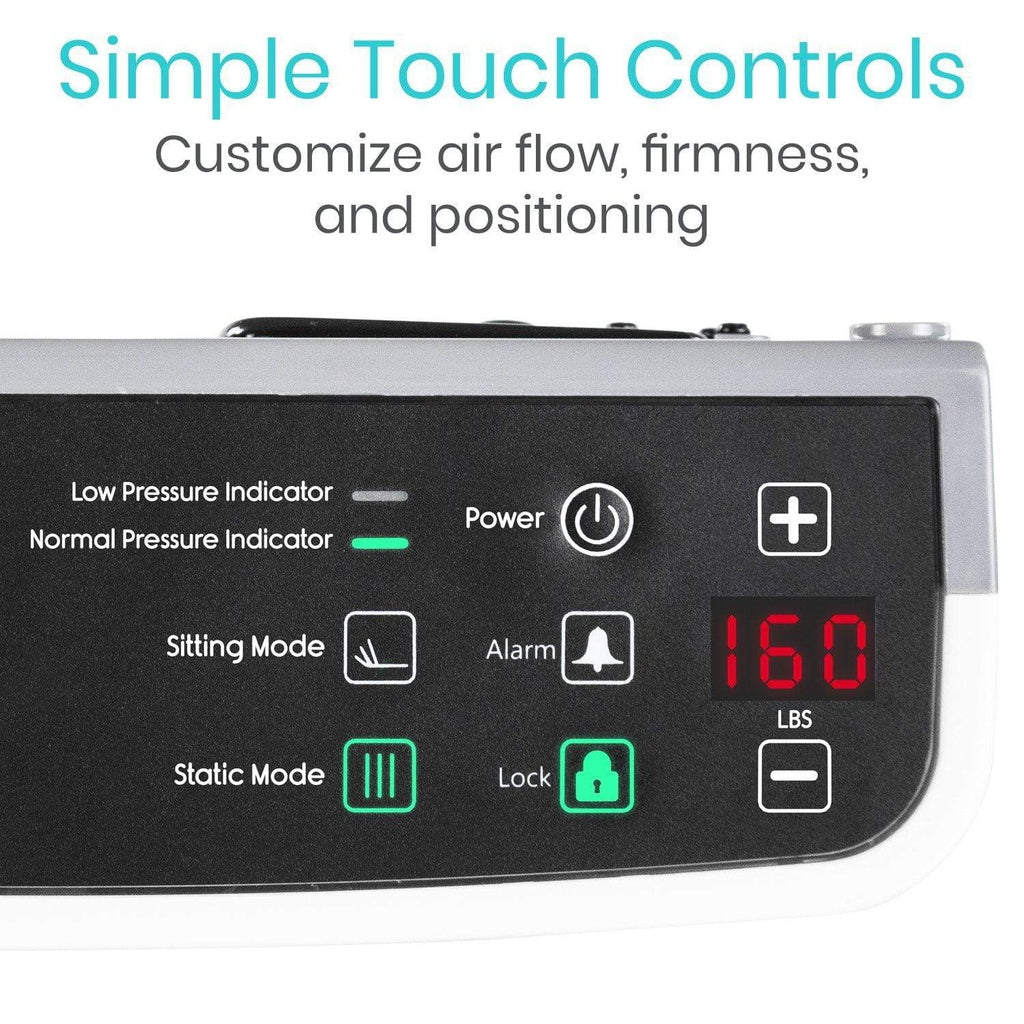 Low Air Loss Alternating Pressure Mattress 8" imple touch controls