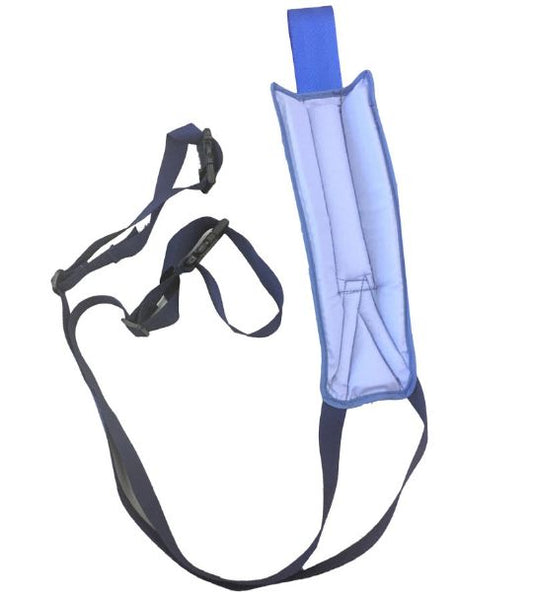 Blue slider belt on a white background