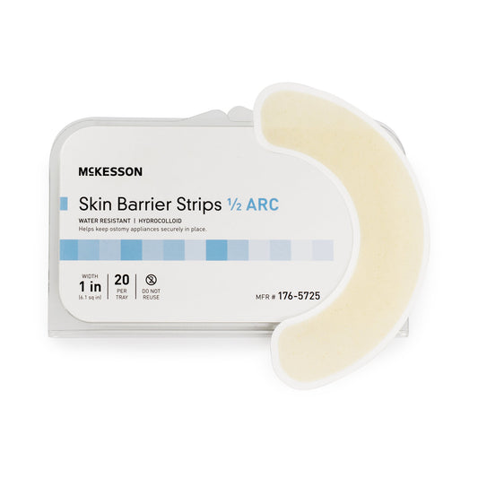 McKesson skin barrier strips on a white background