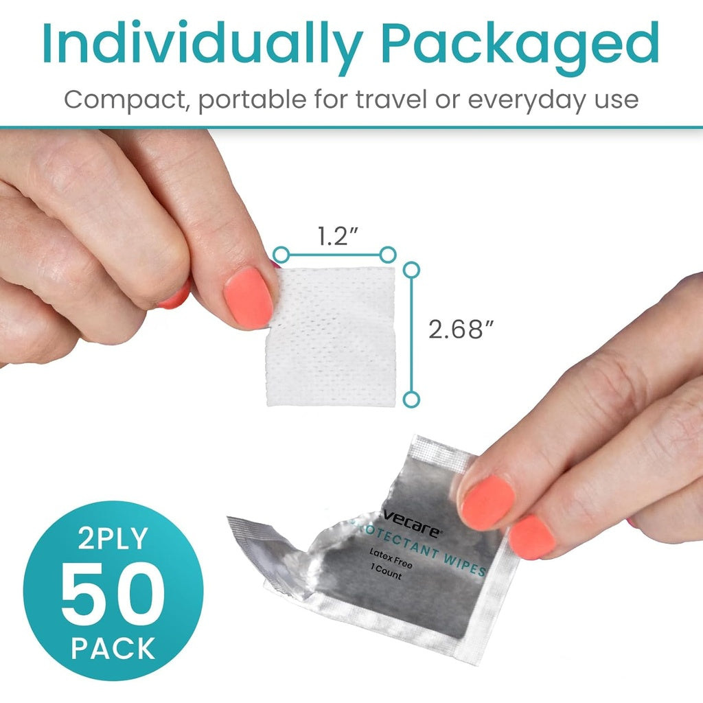 Vive Care Skin Protectant Wipes packaging