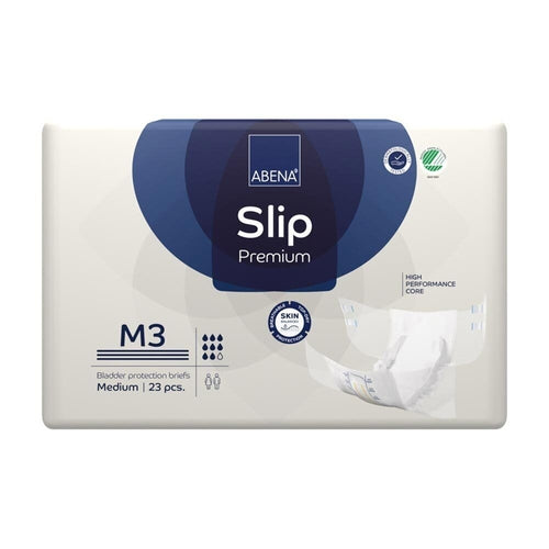 Abena Slip Premium M3 bladder protection briefs packaging on a white background