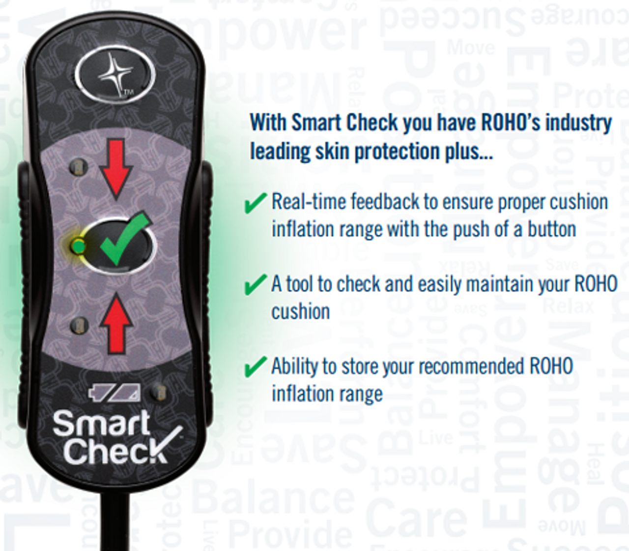 ROHO® Smart Check – Portable Inflation Monitor for Sensor Ready Cushions