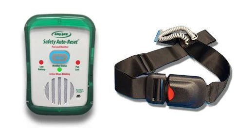 fall prevention seatbelt wit alarm