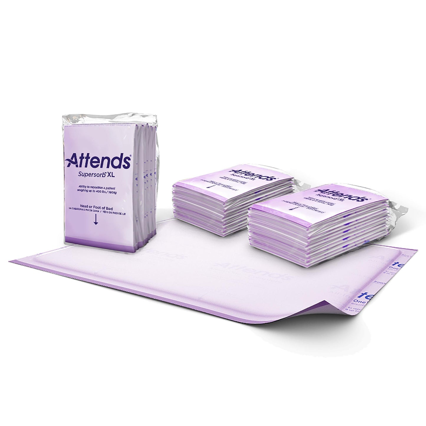 Attends SuperSoft XL products on a white background