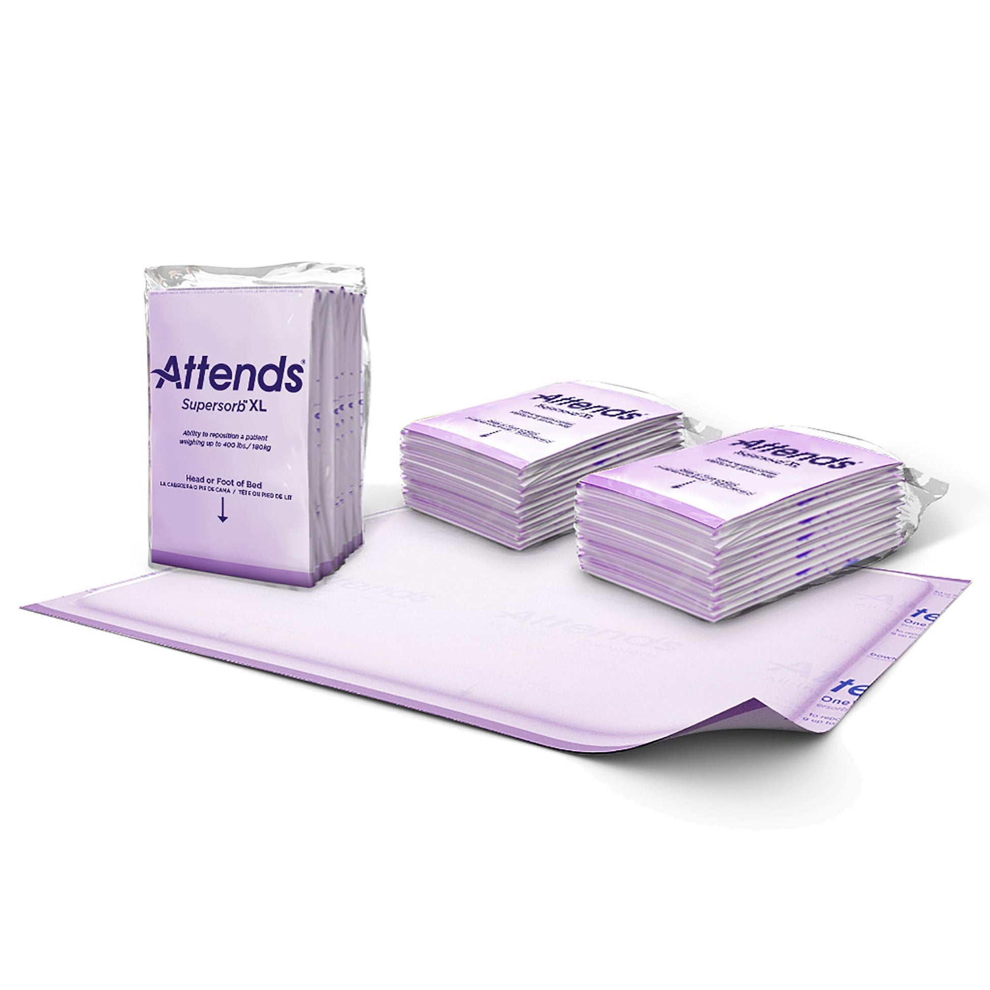 Attends SuperSoft XL products on a white background