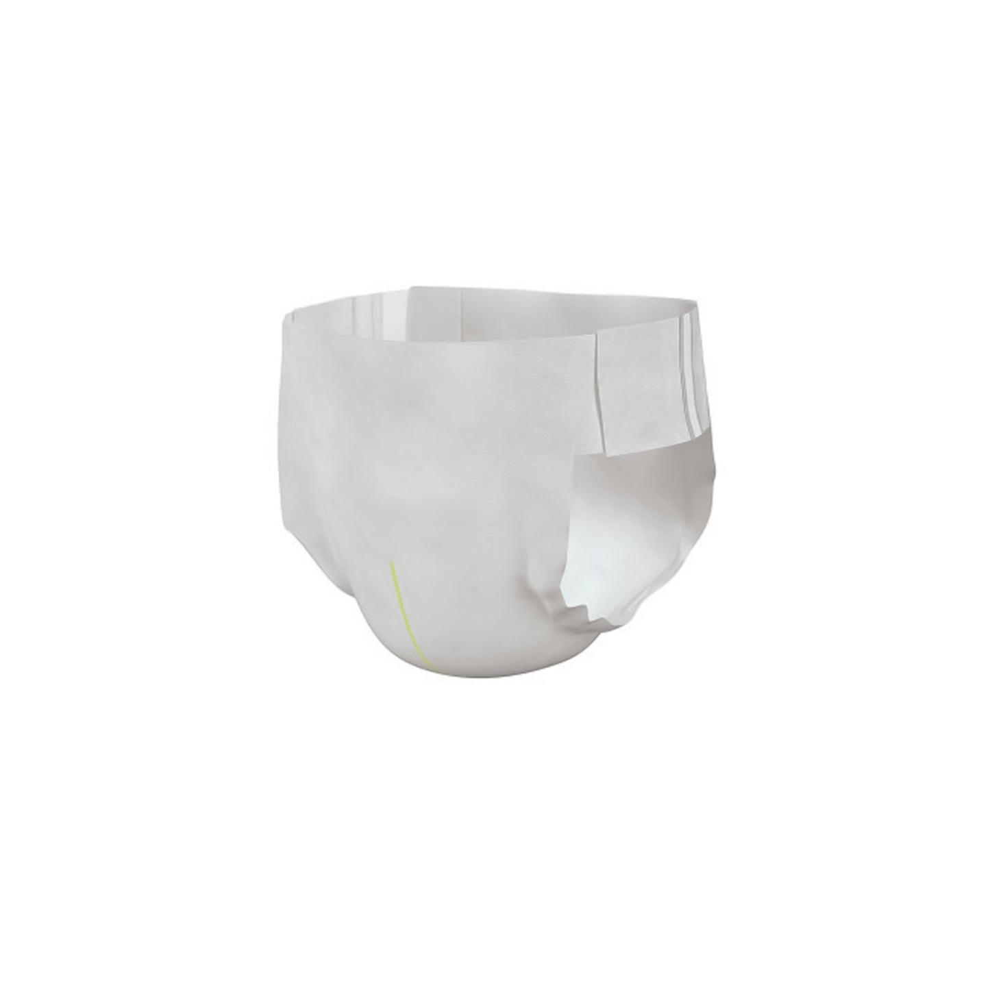 White diaper on a white background