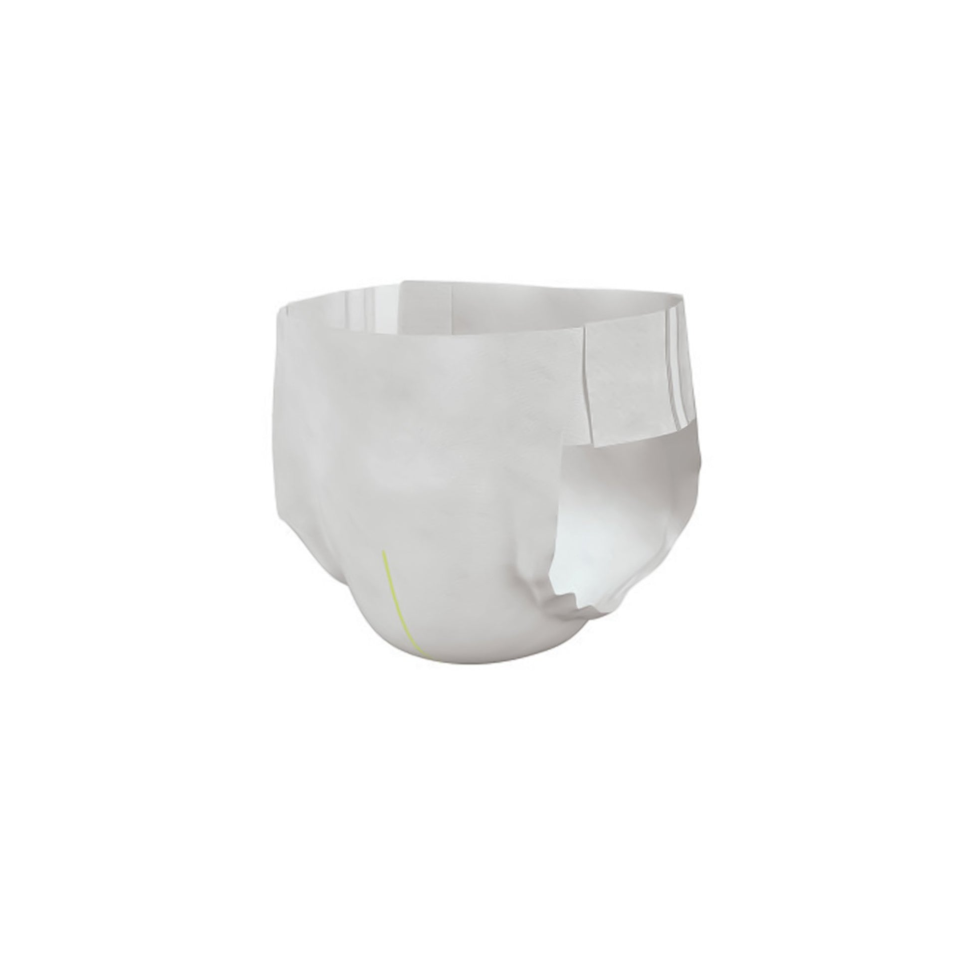 White diaper on a white background