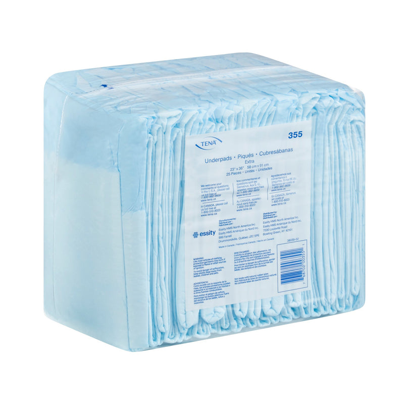 Pack of Tena underpants on a white background