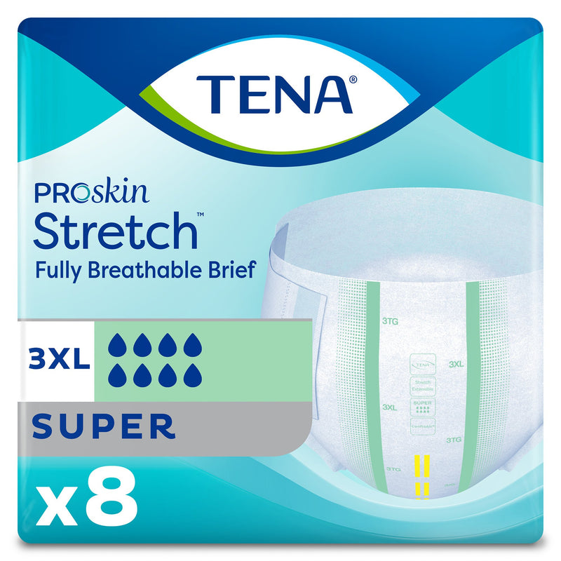 TENA ProSkin Stretch Super Briefs 3X-Large - Bariatric Heavy Absorbency