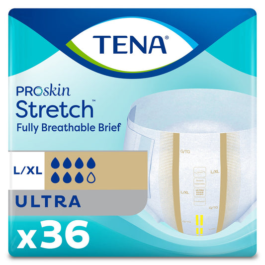 TENA ProSkin Stretch Ultra Briefs - Heavy Absorbency Adult Incontinence