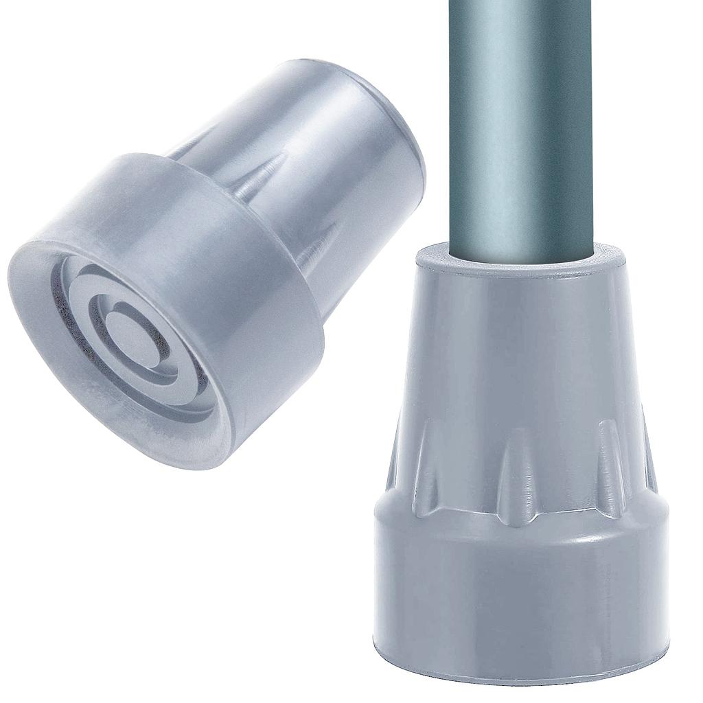 Gray cane tip with a cylindrical base on a white background