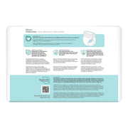 Back view of a package of Tranquility Products undergarments with text and branding.