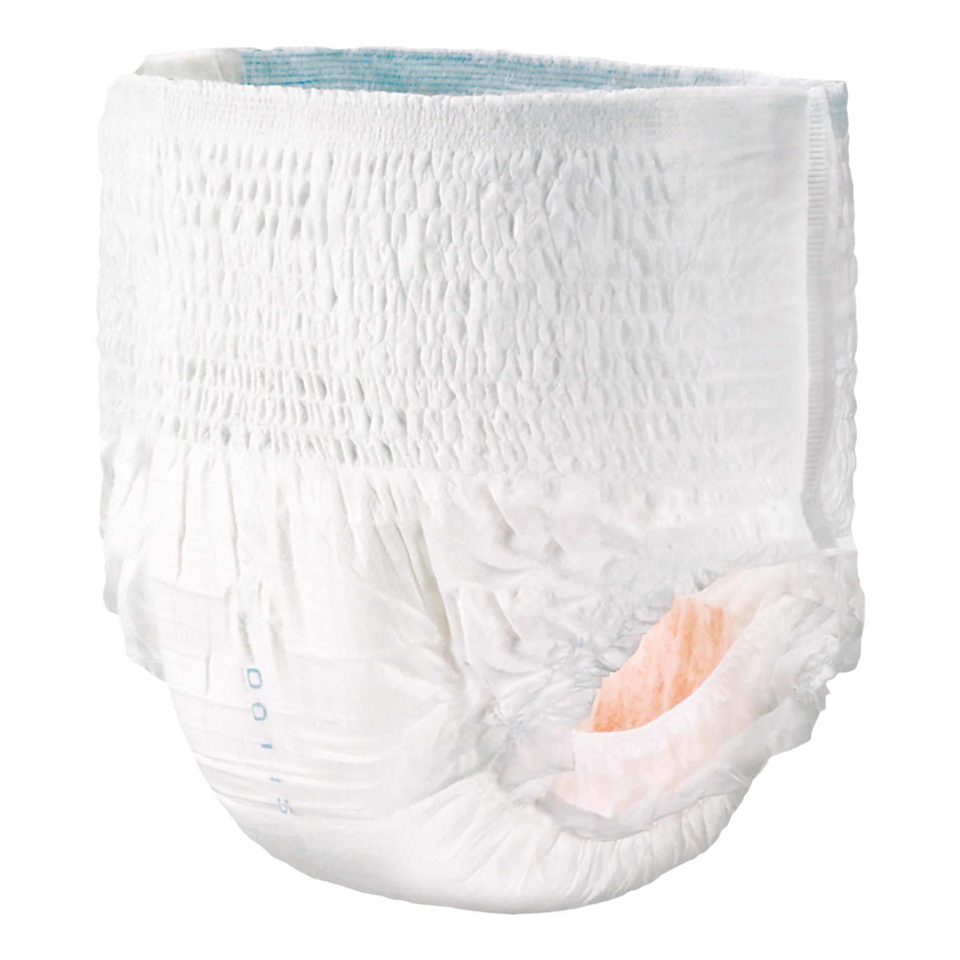 White diaper on a white background