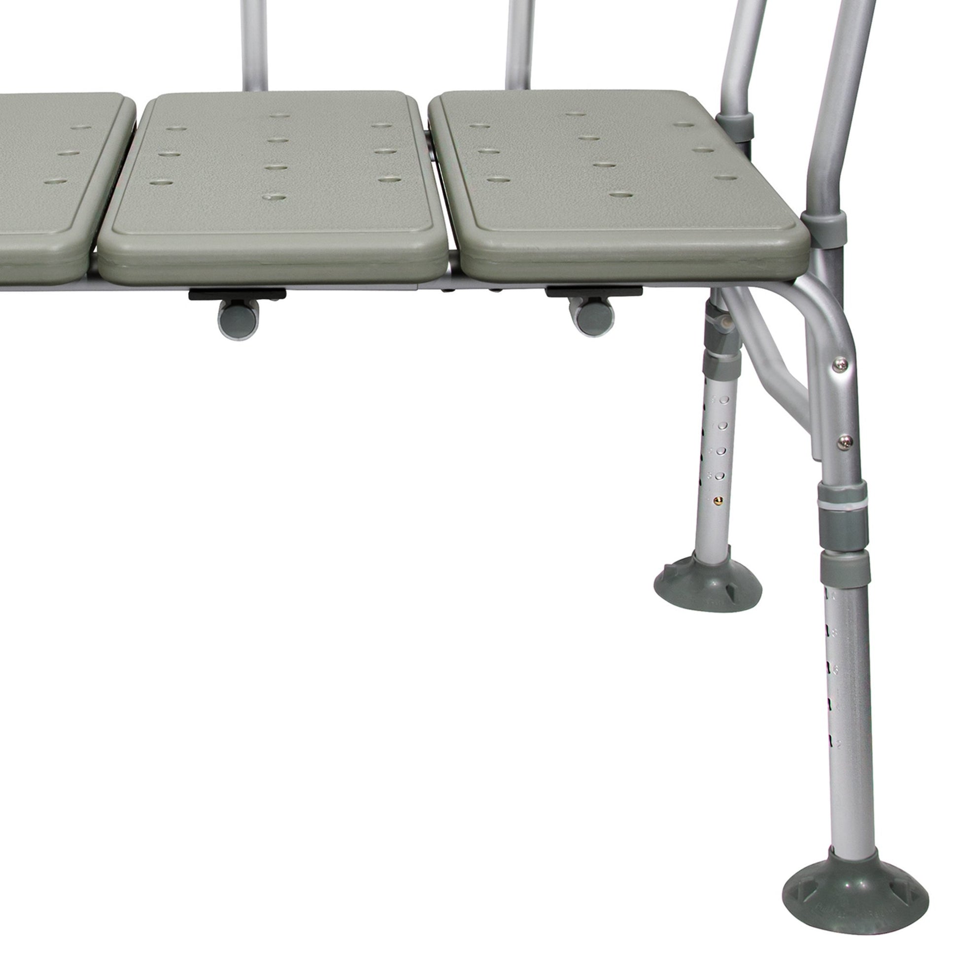 Folding fishing chair with three adjustable seats on a white background