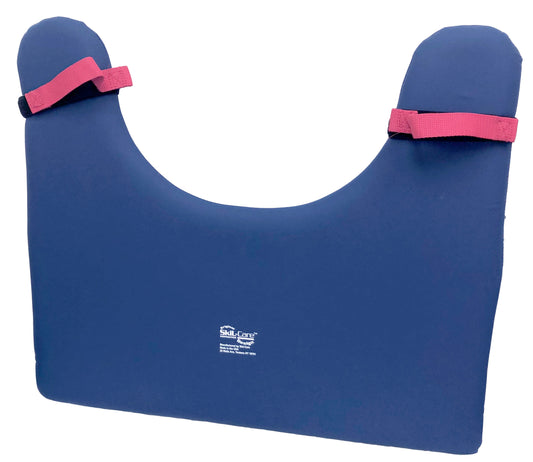 Blue tray with straps on a white background