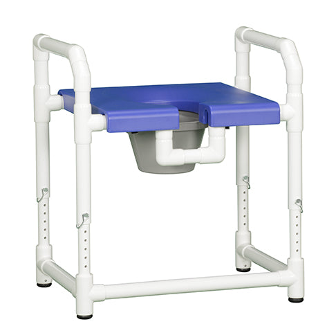 OVERSIZE TOILET SAFETY FRAME W/COMMODE