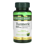 Herbal Supplement Nature's Bounty® Turmeric 450 mg Strength Capsule 60 per Bottle
