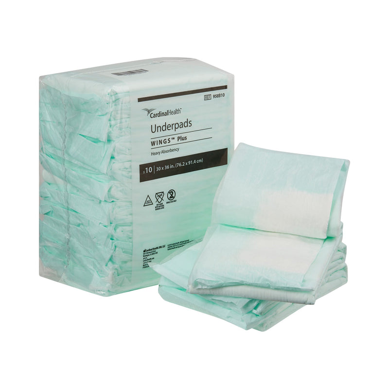 Cardinal Wings™ Plus Extra-Large Underpads - 30" x 36" (Heavy Absorbency)