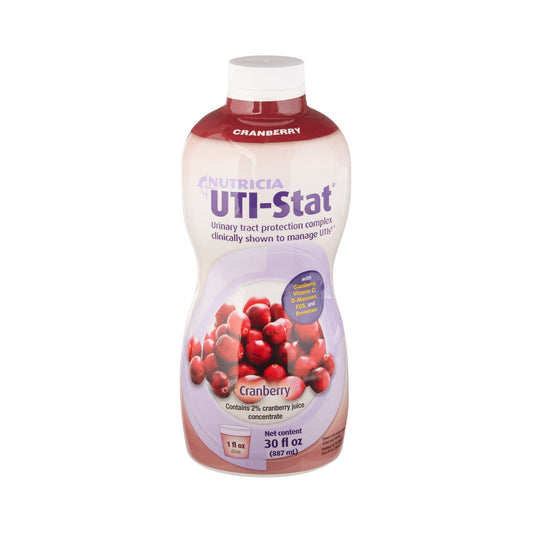 Nutricia UTI-Stat Cranberry supplement bottle on a white background