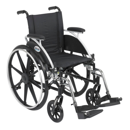 Black wheelchair with visible branding on a white background