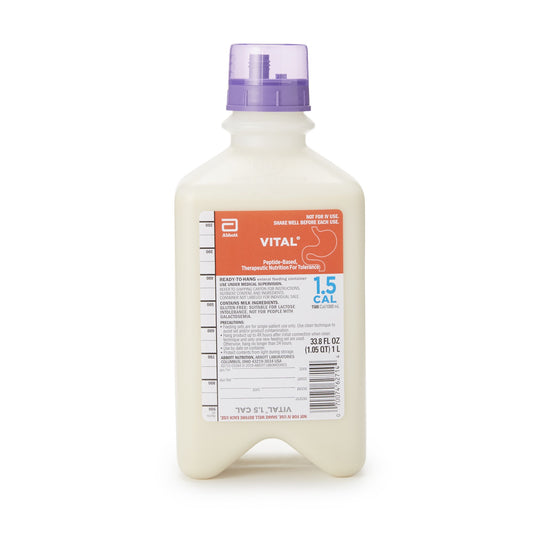 Bottle of Vital 2 fluid on a white background
