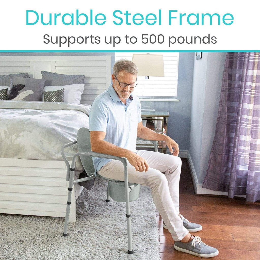 Vive Bariatric Commode holds up to 500 lbs