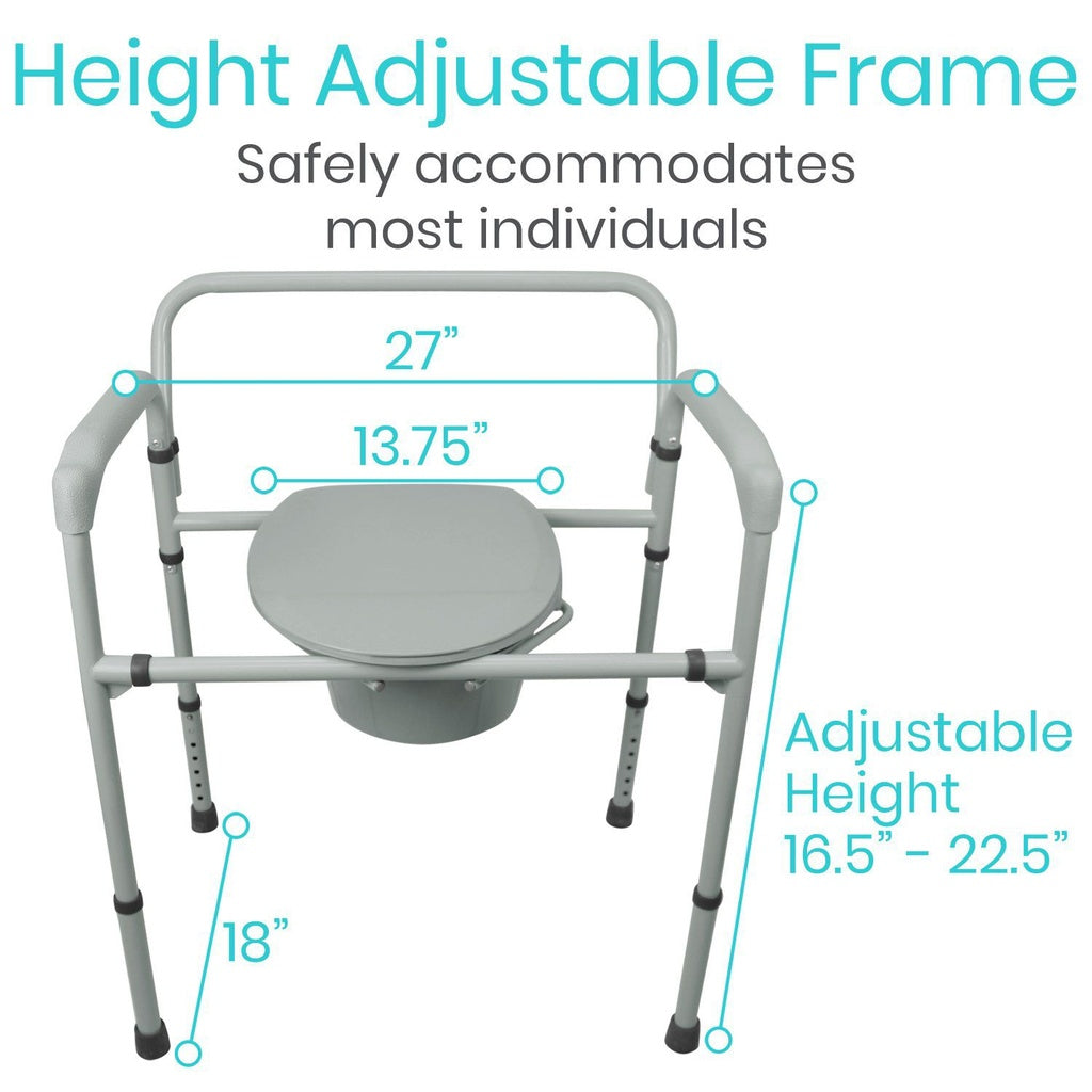 Vive Bariatric Commode dimensions