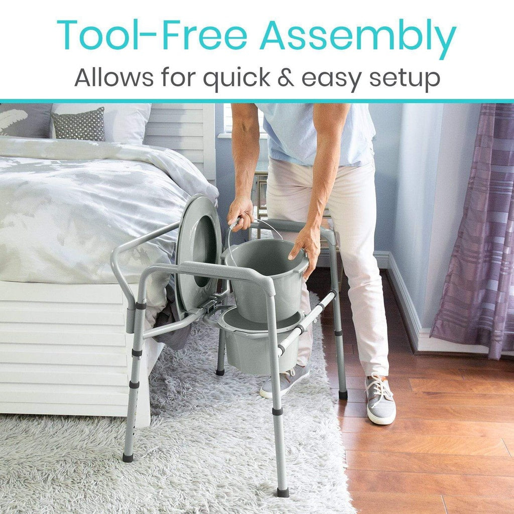 Vive Bariatric Commode tool free set up