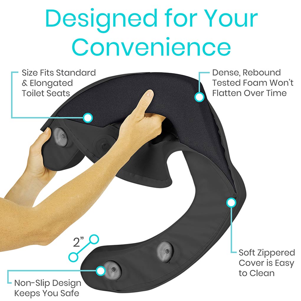 Vive 2” Foam Toilet Seat Cushion
