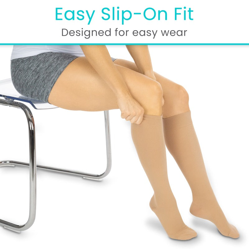 Vive Knee High Compression Stockings 30-40mmHg