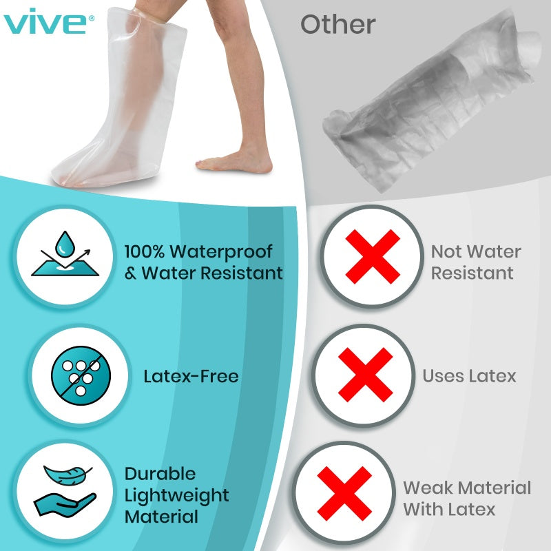 Vive Waterproof Leg Cast Covers comparison