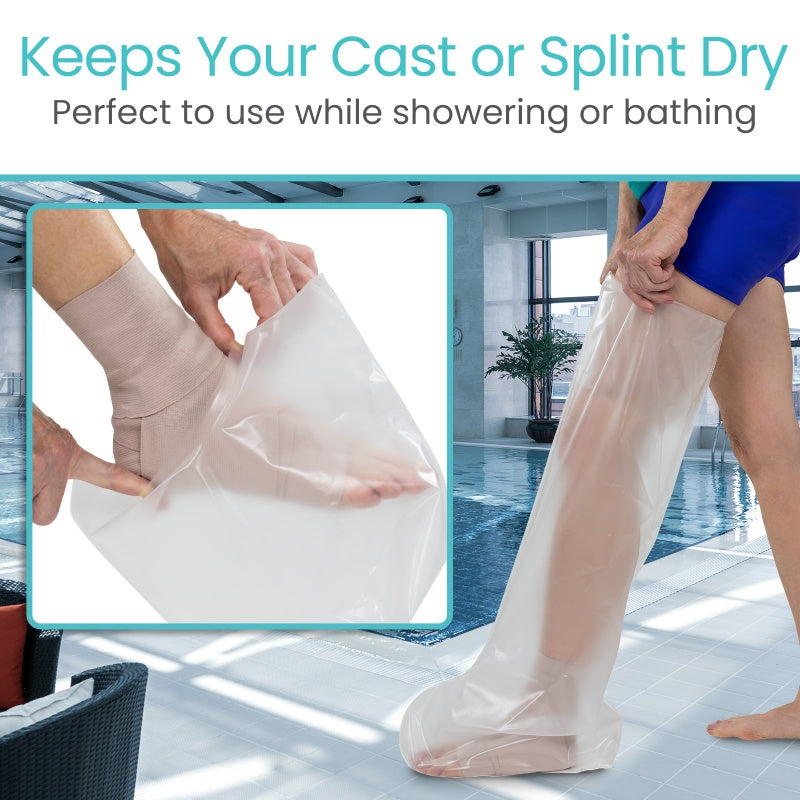 Vive Waterproof Leg Cast Covers keeps you dry