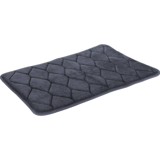 Vive Memory Foam Bath Mat grey