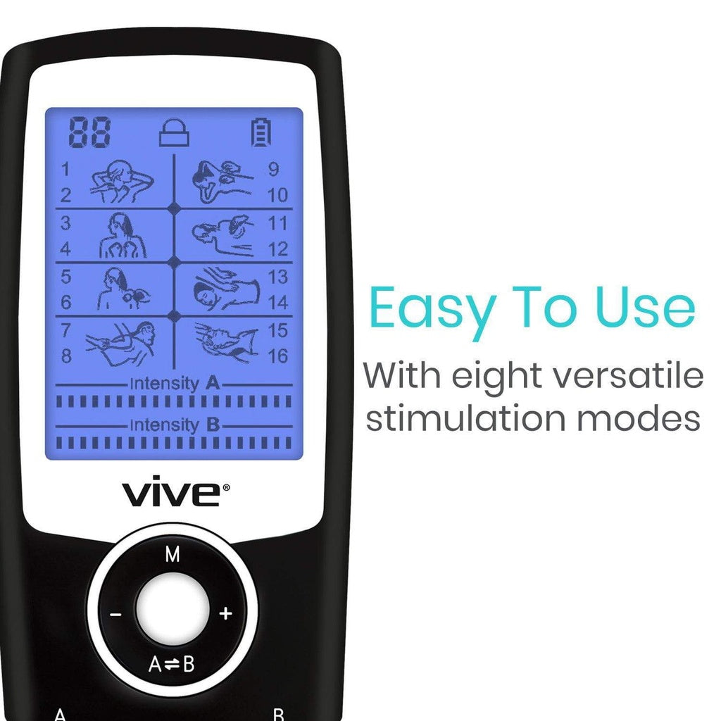 Vive 8 Mode TENS Unit is easy to use