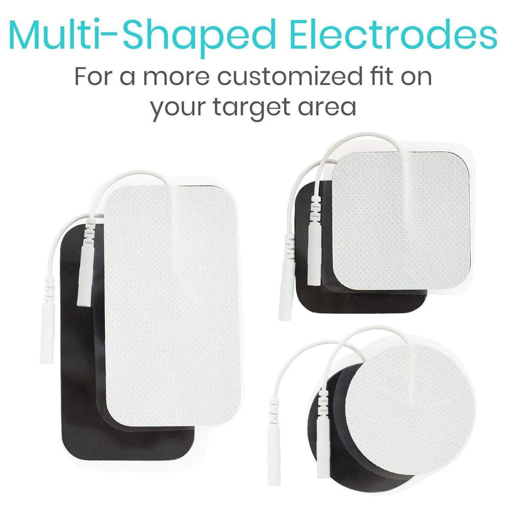 Vive 8 Mode TENS Unit multi shaped electrodes