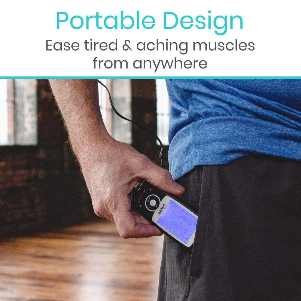 Vive 8 Mode TENS Unit is portable