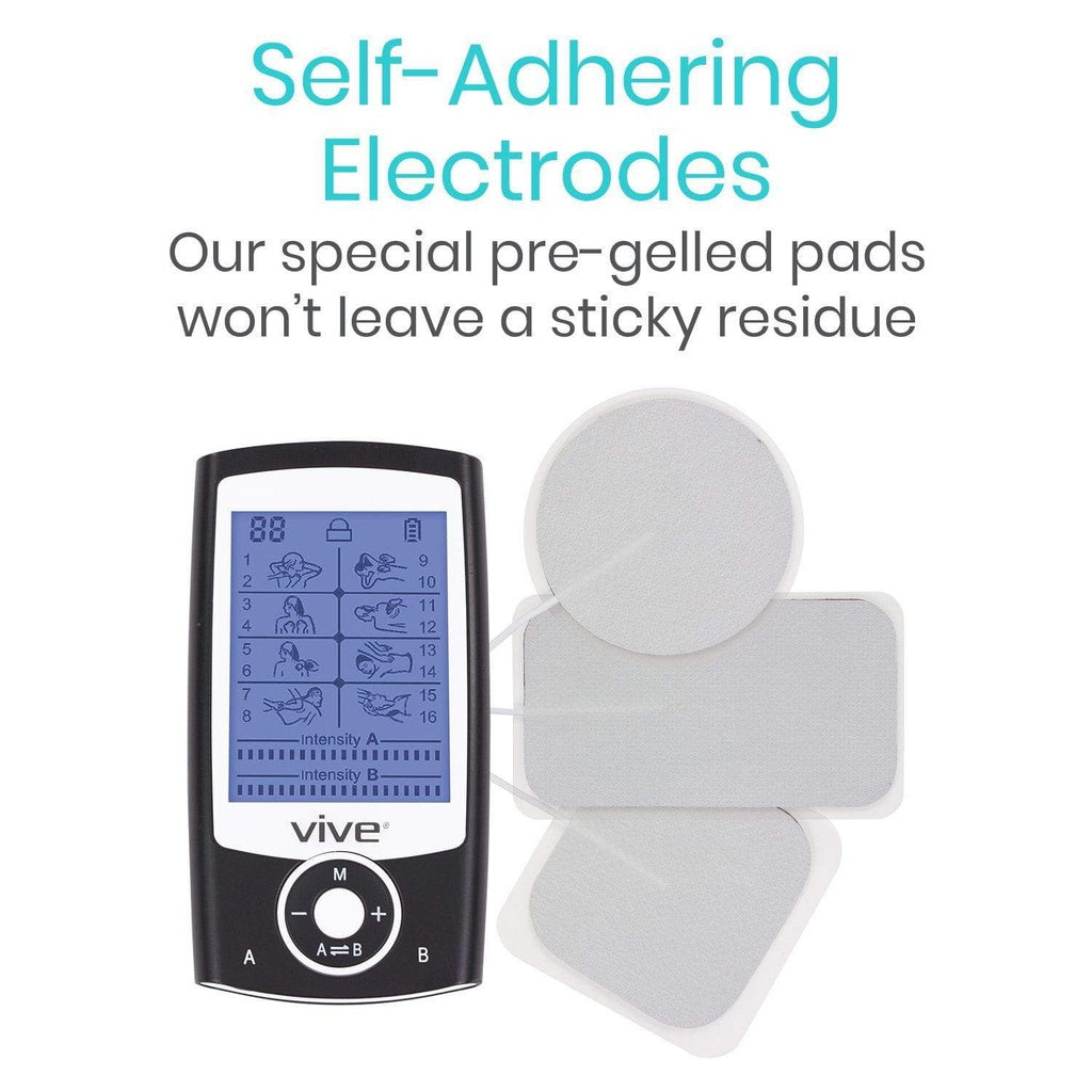 Vive 8 Mode TENS Unit self adhering electrodes